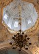 Cupola and the chandelier of the temple