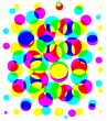 Bright Bubbly Halftone Abstract