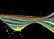 modern warp rainbow