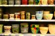 ceramic bowls in supermarket