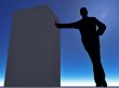 silhouette of man