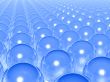 blue transparent balls