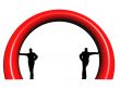 silhouette of business men
