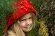 the girl in red hat