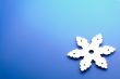 snowflake over blue