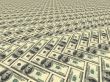 Flat surface painted into image of dollars