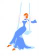 Girl on a swing