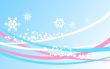 Blue winter background