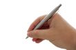 Hand and pen