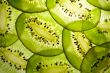 Ripe kiwi macro