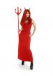 red devil girl in latex boots