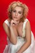 pregnant and beautiful, on red
