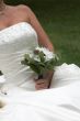 Bride with her wedding bouquet