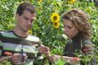 Couple working together in the garden