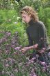 Pretty woman gardening