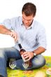 Opening the bottle