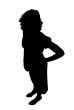 Young Adult Woman Silhouette
