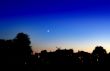 Night sky and moon