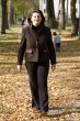 woman walks in park