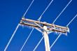 Icicles on Telephone Wires and Pole