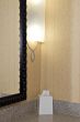 Tissue box, light and mirror