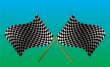 crossed checkered flag