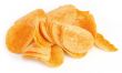 potato chips on white