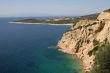 Rugged coastline on the small island of Thassos, Greece