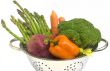 Fresh vegetables on white isolated