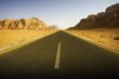 empty roadway in the desert