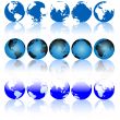 Globe Earth Reflections Set