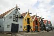 colored ware-houses in harbor