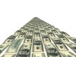 Road painted into image of dollars