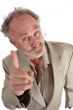 Professor pointing