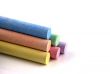 Pyramid of colored chalks