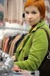 woman in Clothes shop