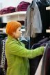 woman in Clothes shop