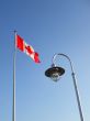 Canada Flag and Lamp Post