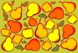 Apples and pears background