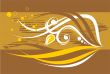 Bronze floral background