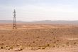 electric pylon in desert