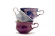 multicolored tea cup