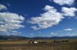 Big sky - western farm buildings