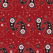 paisley red