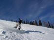 Girl on snowboard
