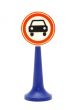 road sign on white