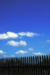 Fence and blue sky