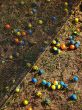 paintball diagonal , balls on field
