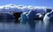 Sunlit icebergs