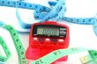 Pedometer with tape measures